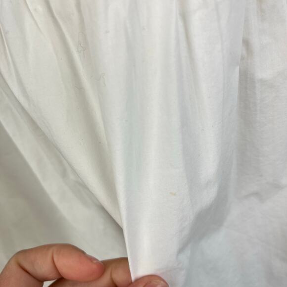 Vineyard Vines White Ruffle Blouse Medium - Picture 8 of 8